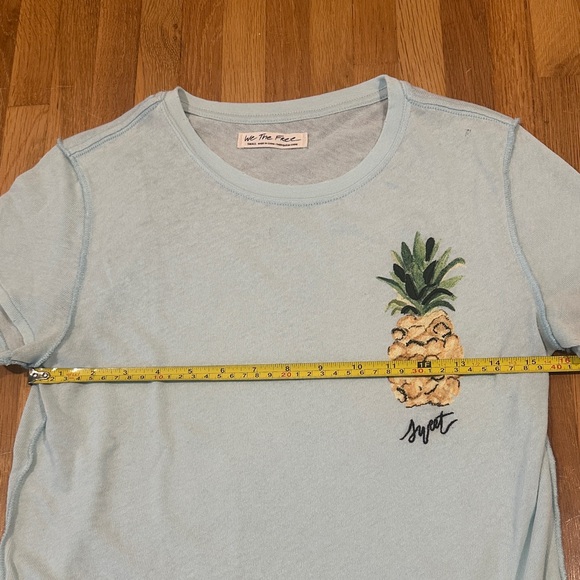 We The Free Light Blue Pineapple Tee - Picture 9 of 16